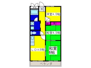 コ－ポスタンレ－の物件間取画像